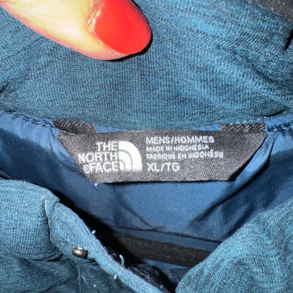 THE NORTH FACE Eros 550 Pullover Puffer Men's Jacket Size XL Goose Down Blue - Picture 8 of 13